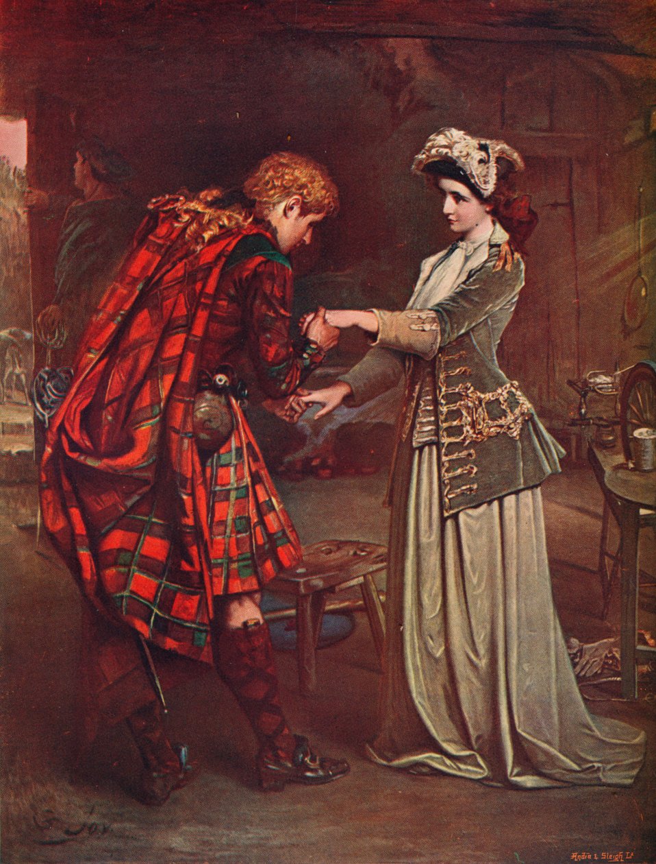 Princ Charles Loučení s Florou MacDonaldovou, 1746 1905 od Unbekannt