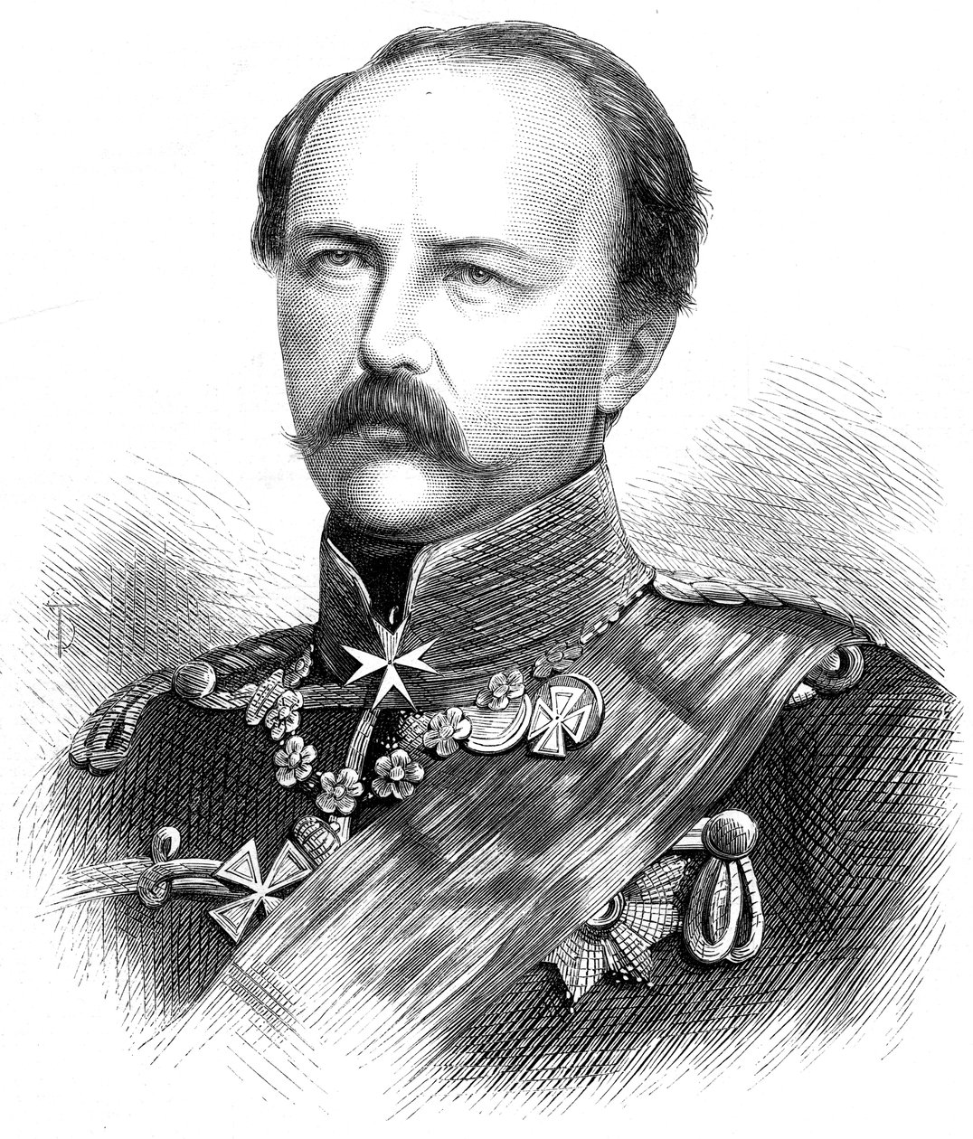 Princ Frederick Charles Nicholas Pruský 1828-1885, 1870 od Unbekannt