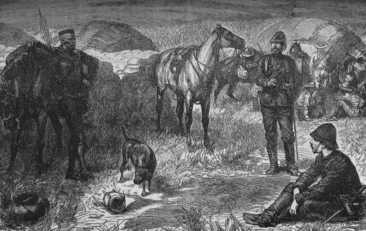 Princ Louis Napoleon a Party Before The Zulu Surprise, c1880 od Unbekannt