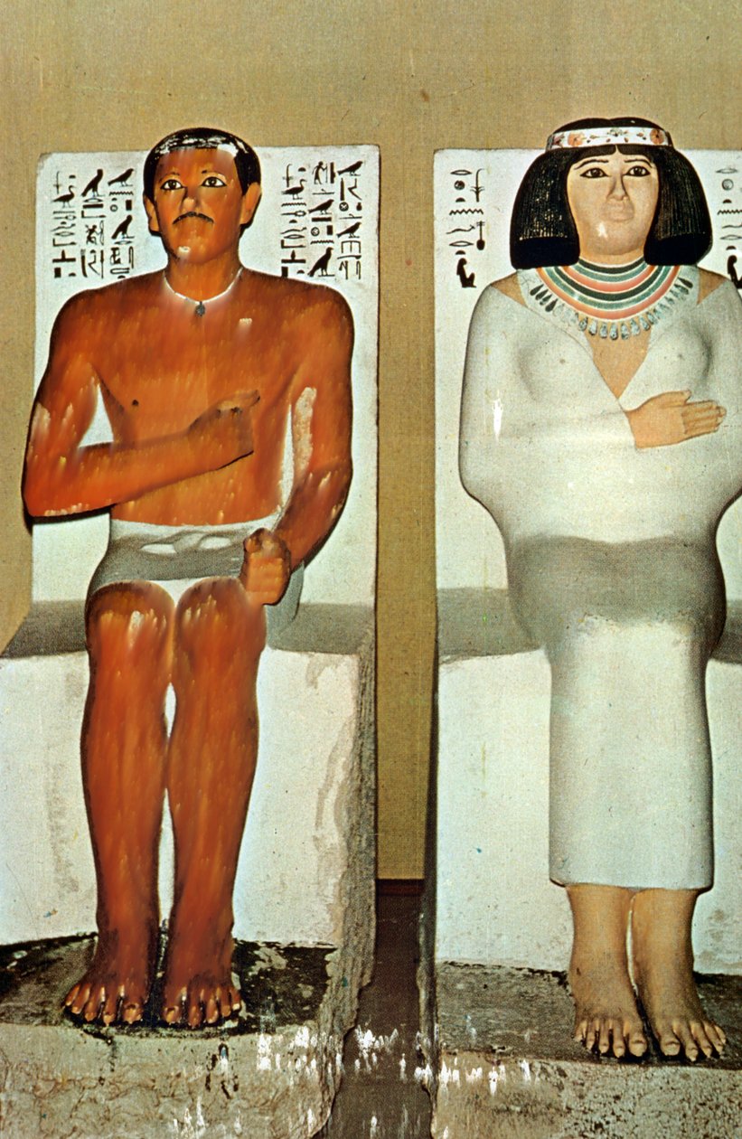 Princ Rahotep a jeho manželka Nofret, Egypt, 4. dynastie od Unbekannt
