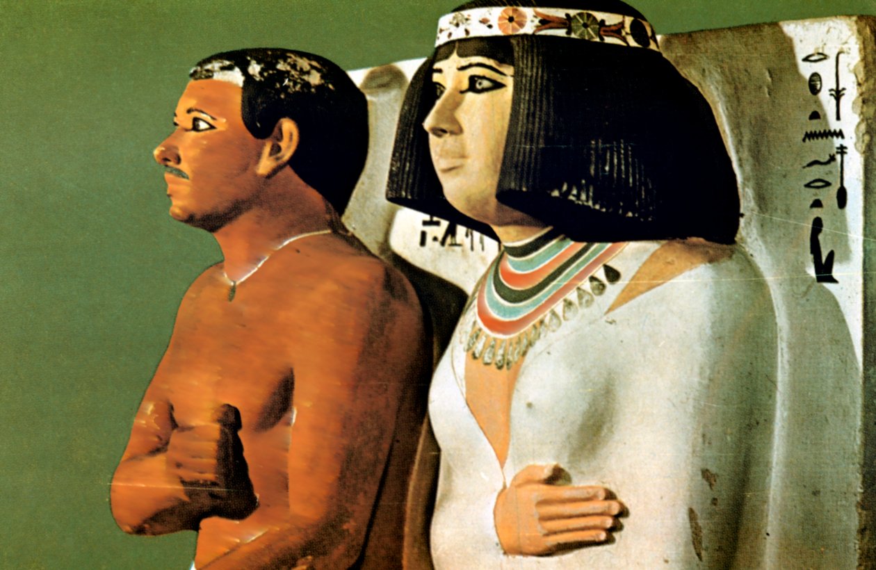 Princ Rahotep a jeho manželka Nofret, Egypt, 4. dynastie od Unbekannt