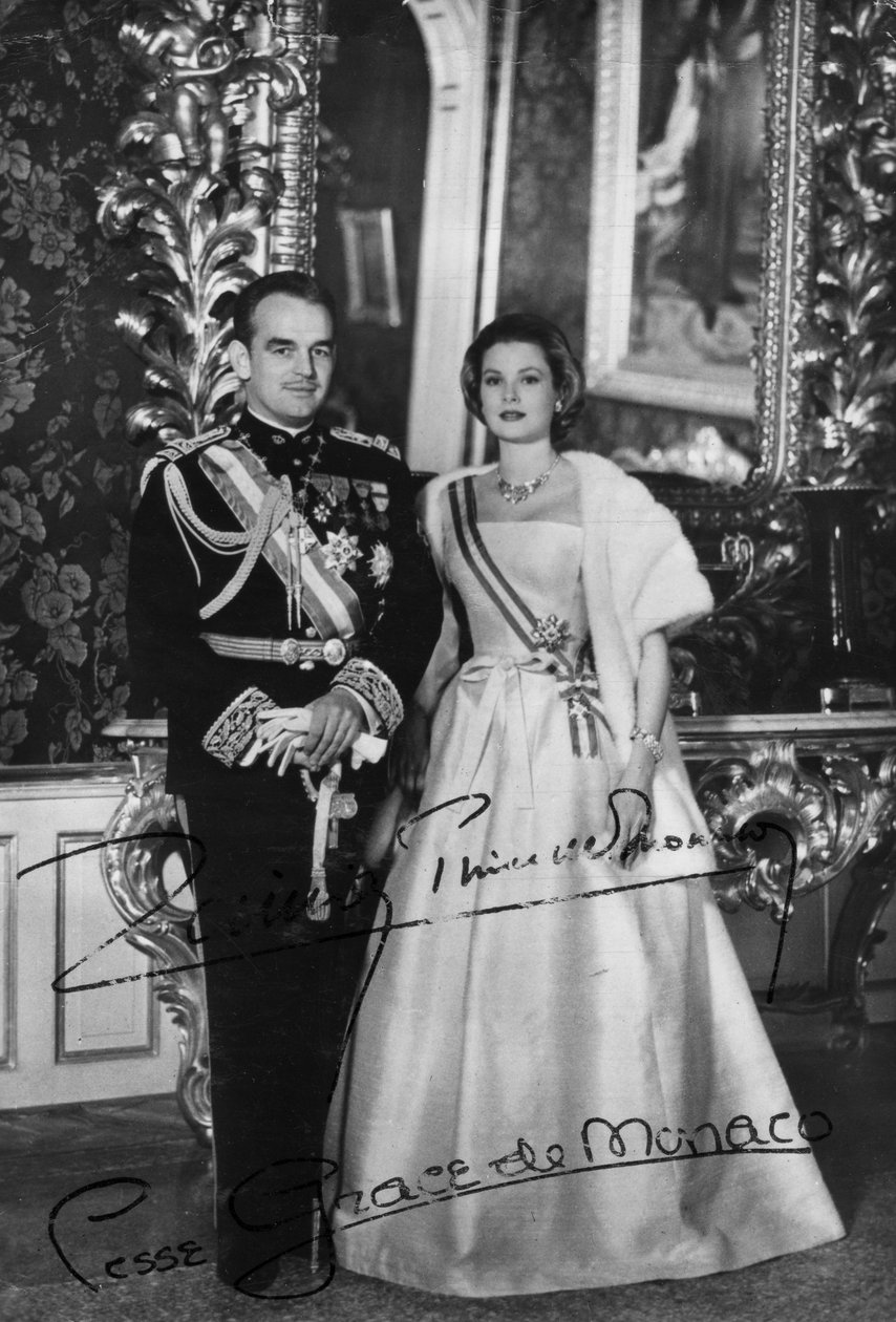 Princ Rainier III a princezna Grace z Monaka, 20. století od Unbekannt