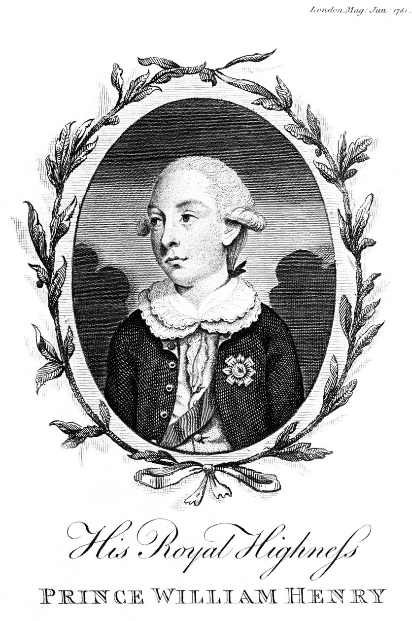 Princ William Henry, třetí syn George III, 1781 od Unbekannt