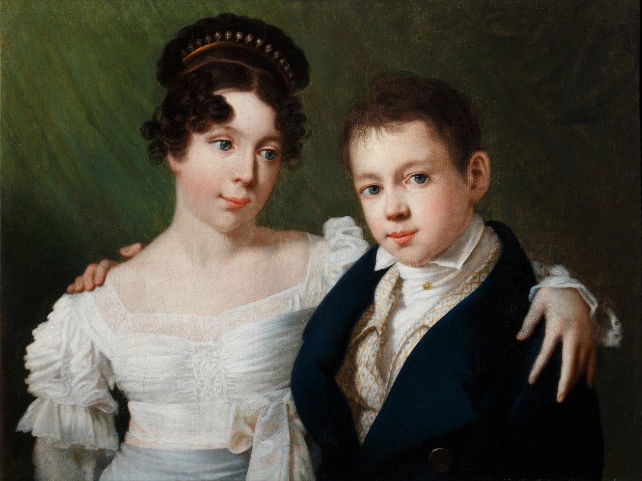 Pruská princezna Alexandrine 1803-1892 a princ Albert Pruský 1809-1872, 1810s od Unbekannt