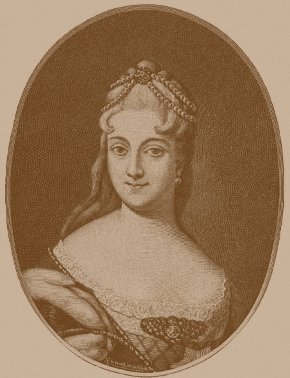 Princezna Jekatěrina Aleksejevna Dolgoruková 1712-1747 od Unbekannt