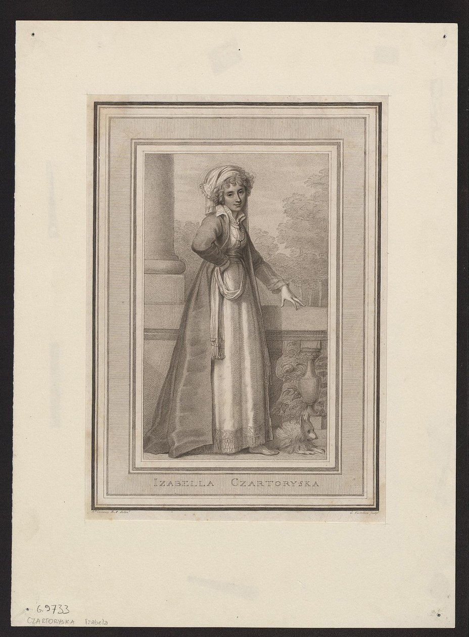 Princezna Izabela Czartoryska, rozená hraběnka Fleming 1746-1835, 18. stol. od Unbekannt