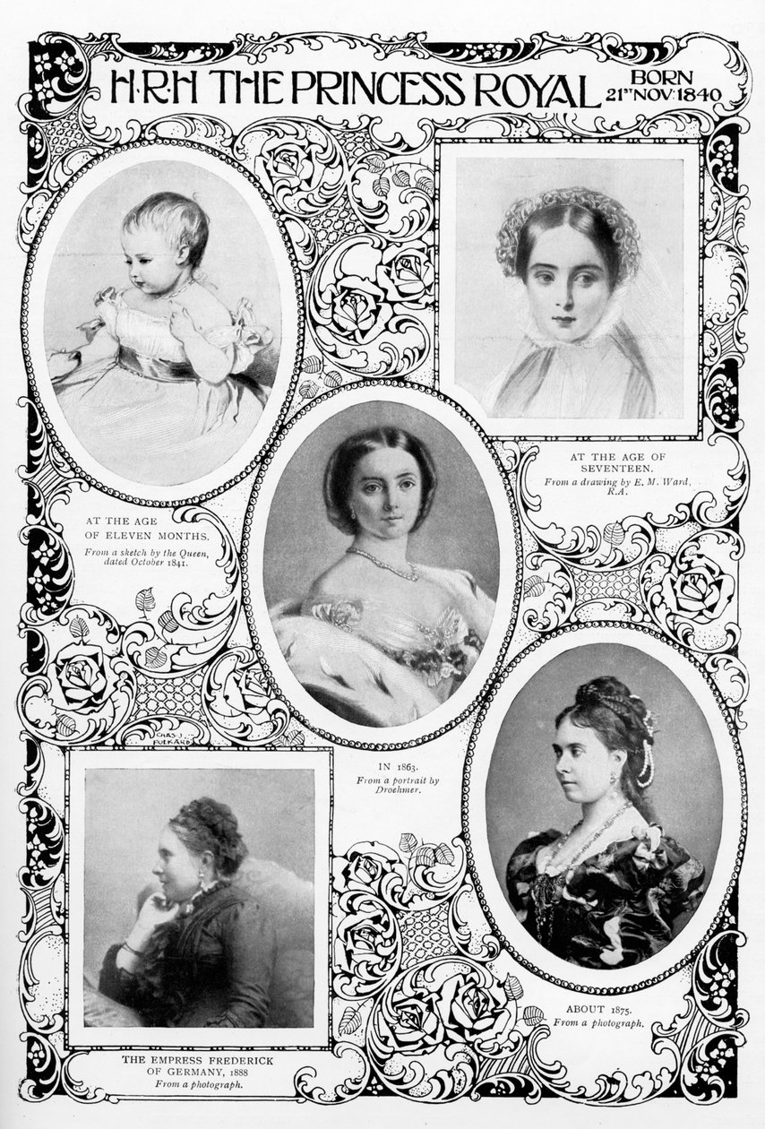 Princezna Victoria Adelaide Mary Louise, nejstarší dcera královny Viktorie, konec 19. století od Unbekannt