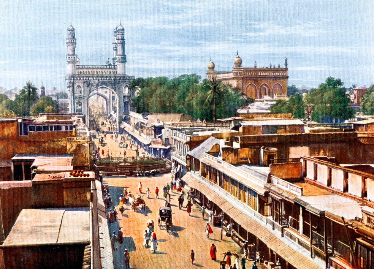 Principal Entrance Street, Hyderabad, Indie, počátek 20. století od Unbekannt