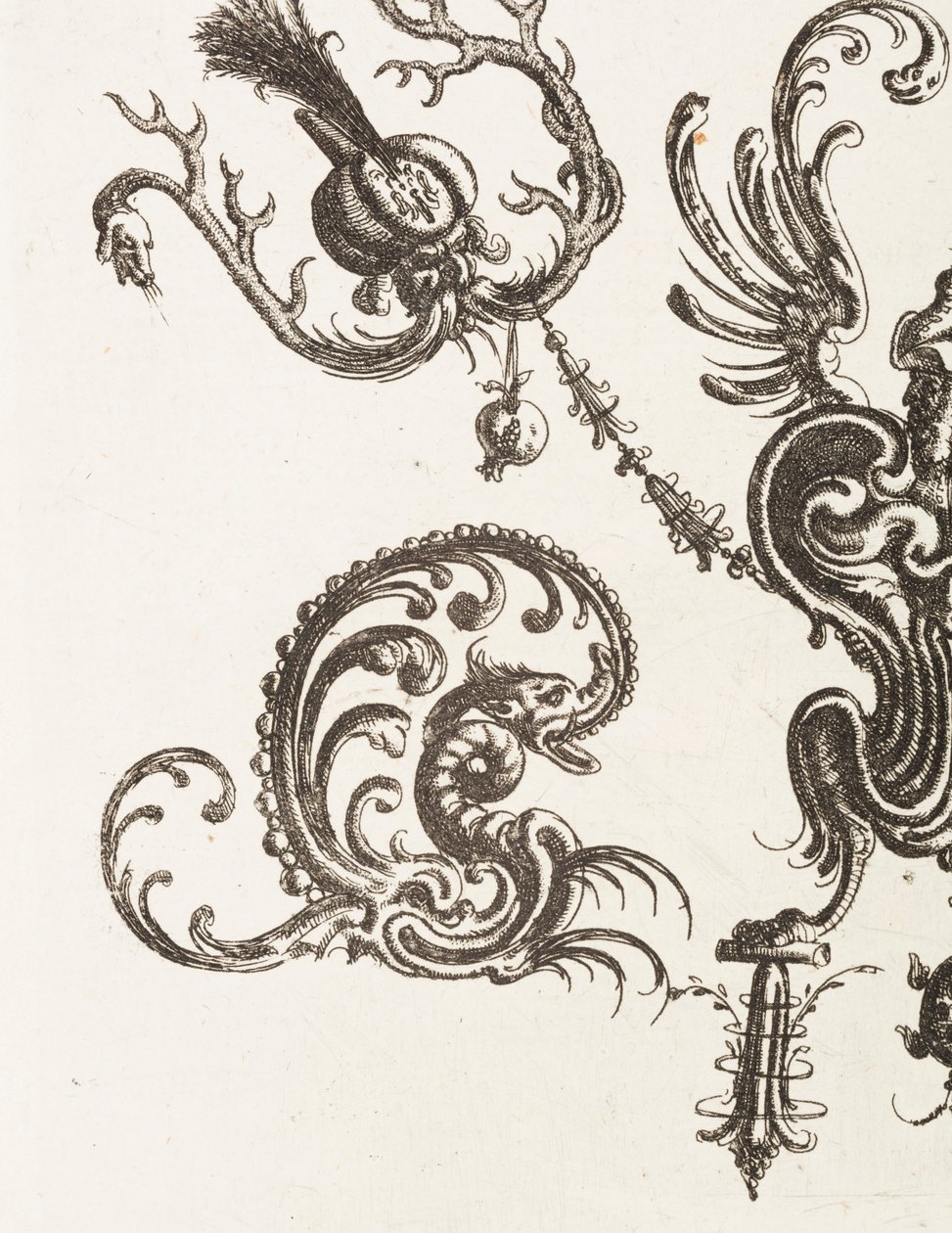 Print, Plate 48, from Neüw Grotteßken Buch (New Grotesque Book), 1610 od Unbekannt