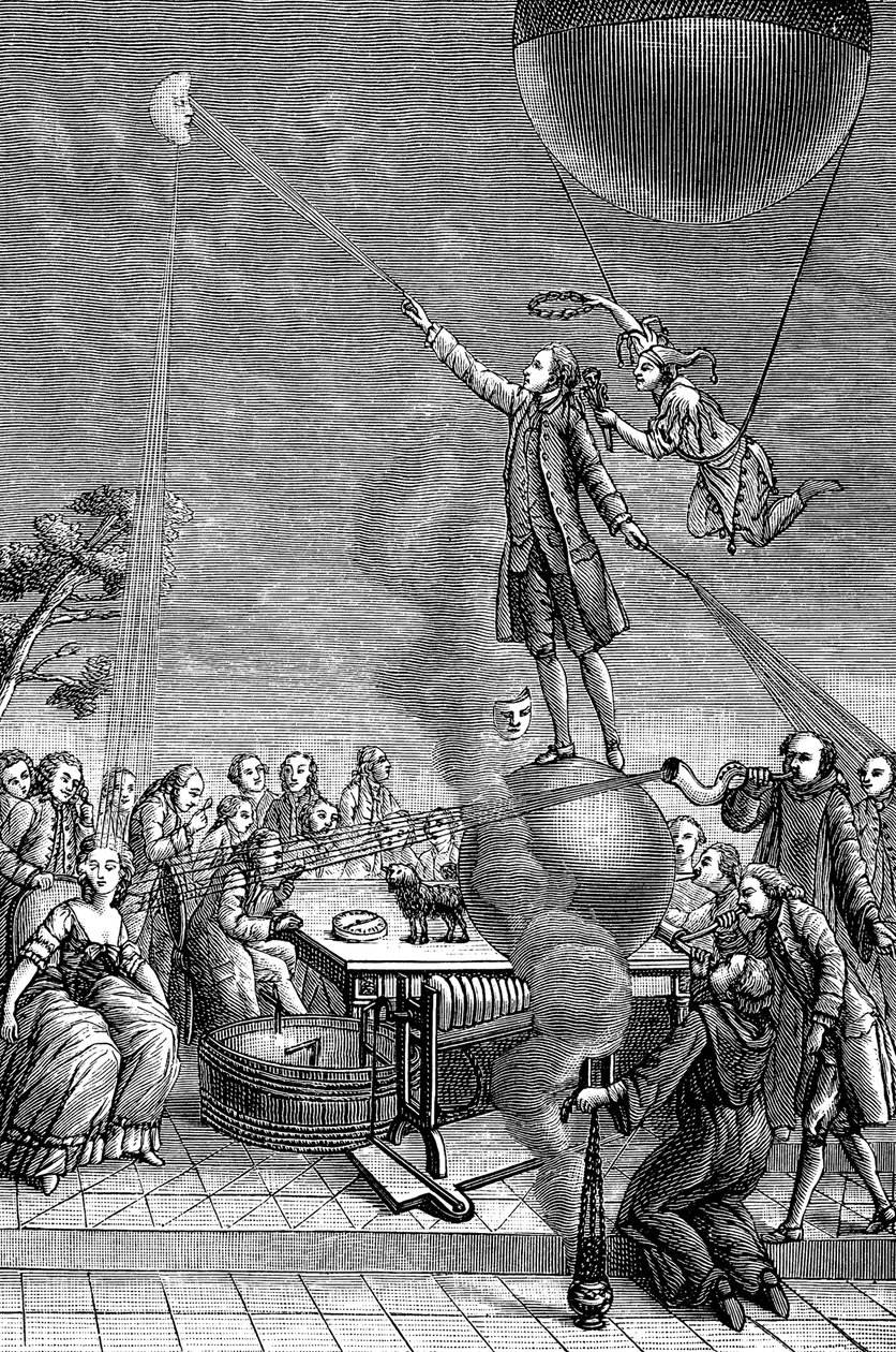 Satirický tisk Franze Antona Mesmera, 1784 od Unbekannt