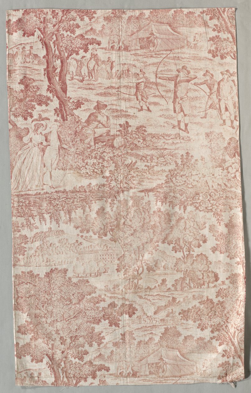 Potištěná bavlněná tkanina, c. 1790. od Unbekannt