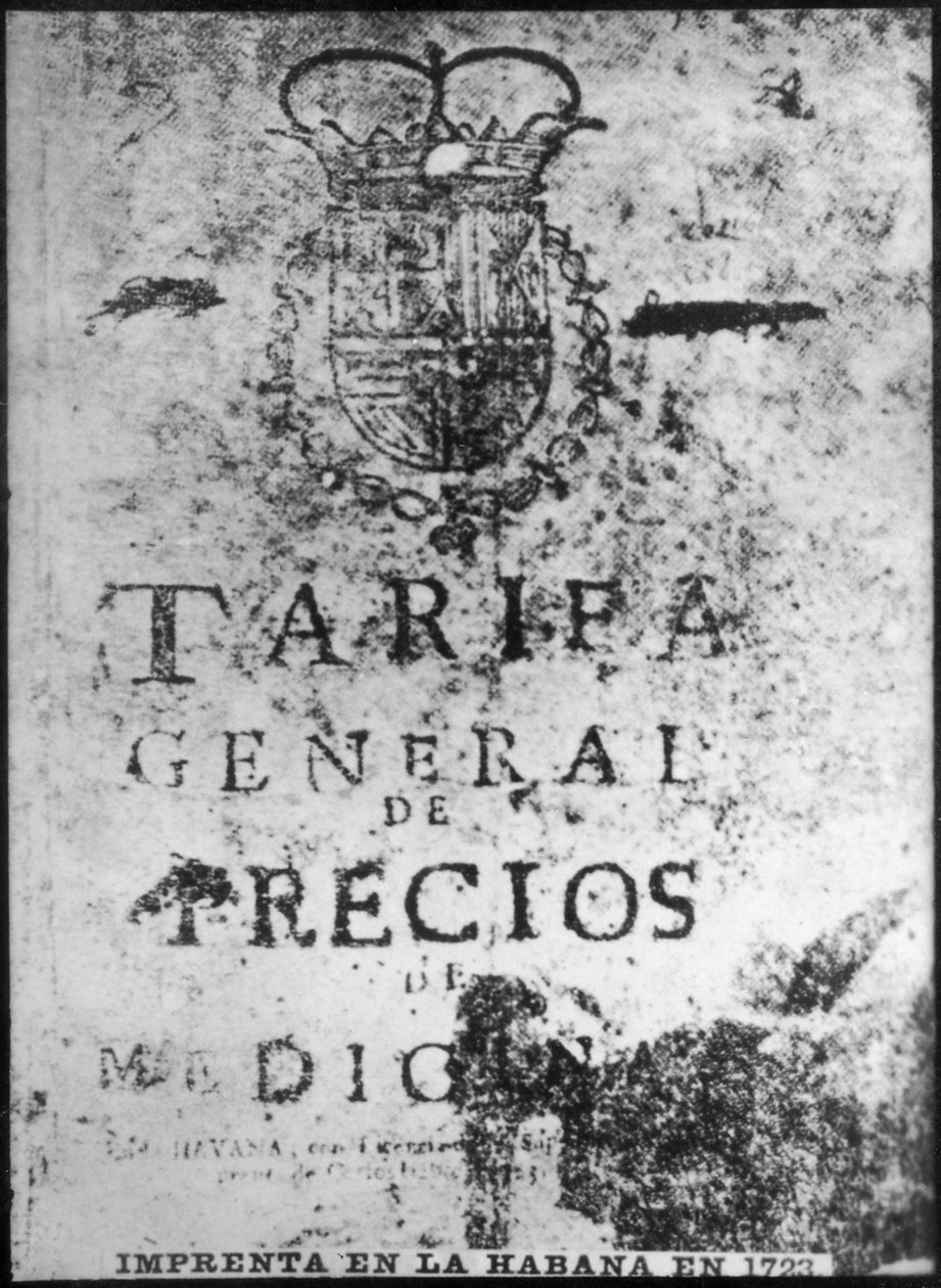 Tiskařský lis v Havaně 1723, 20. léta 20. století od Unbekannt