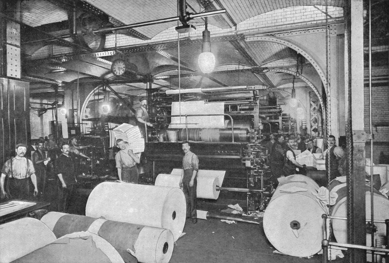 Tisk novin Daily Telegraph, Londýn, c1900 1903 od Unbekannt