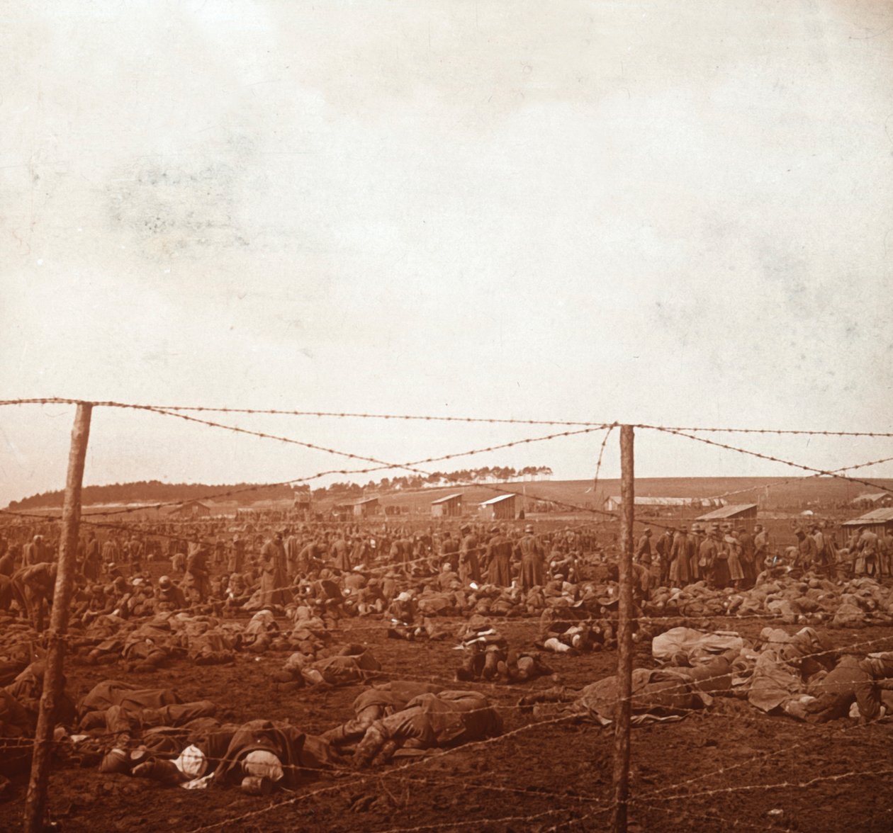 Vězeňský tábor, c1914-c1918 od Unbekannt