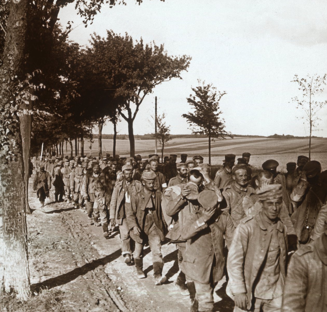 Vězni, Route de lEpine, Francie, c1914-c1918 od Unbekannt