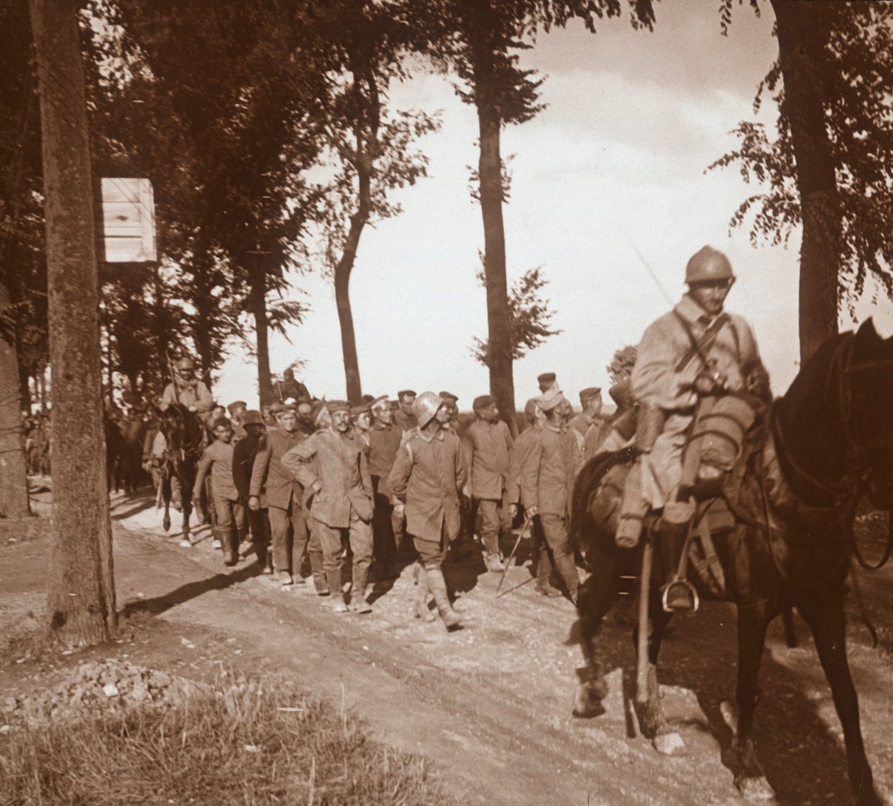 Vězni v Catenoy, Oise, severní Francie, c1914-c1918 od Unbekannt