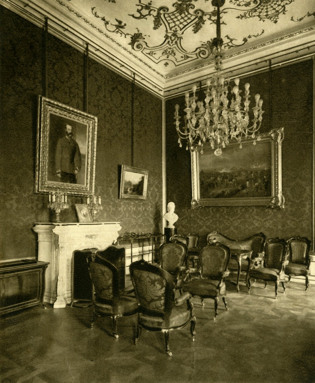 Soukromá kancelář císaře Františka Josefa I. v Hofburgu, Vídeň, Rakousko, c1935. od Unbekannt