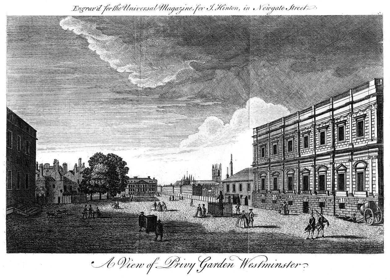 Privy Garden Westminster, Londýn, 18. století od Unbekannt