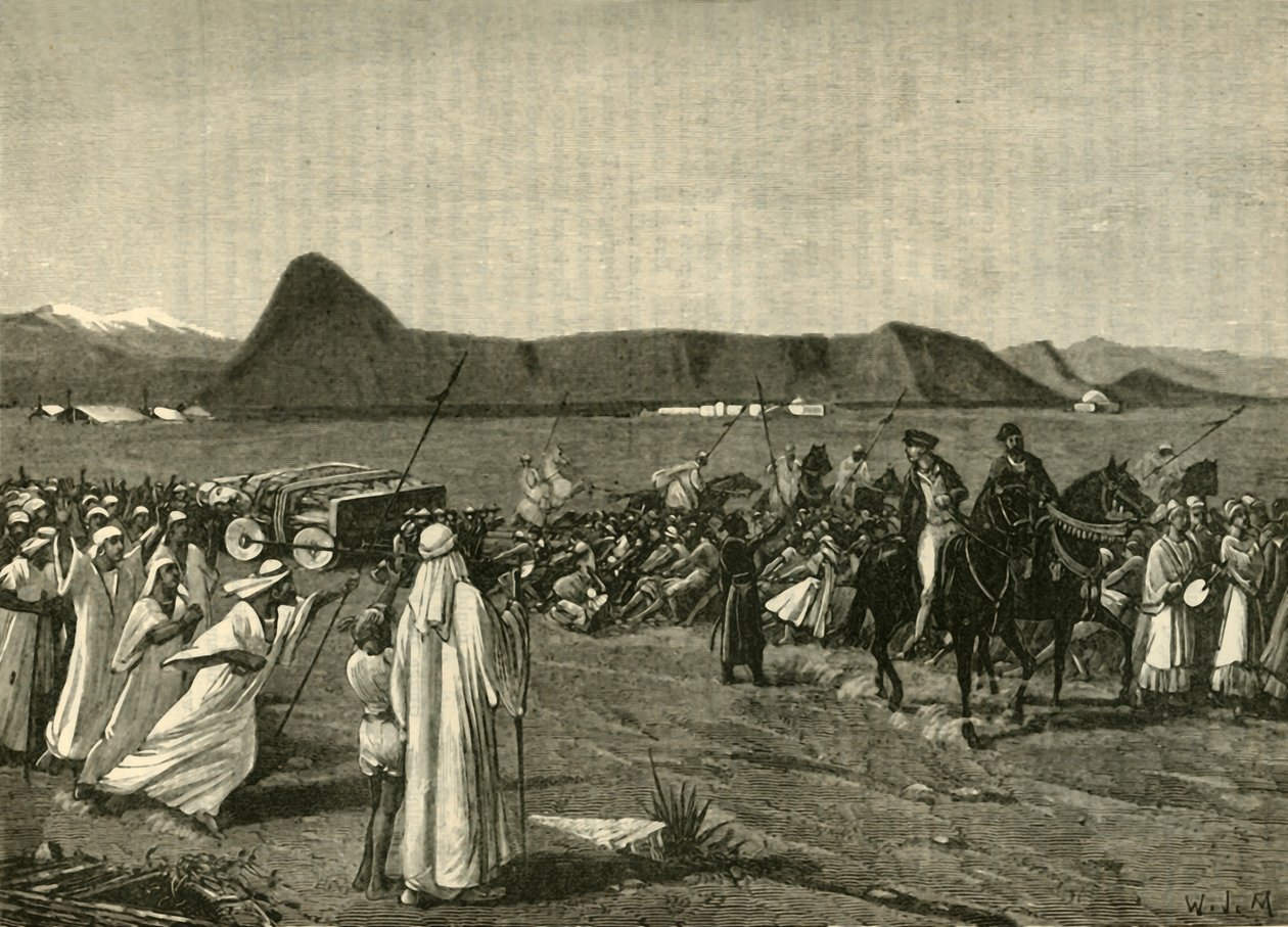 Průvod býka, 1890. od Unbekannt