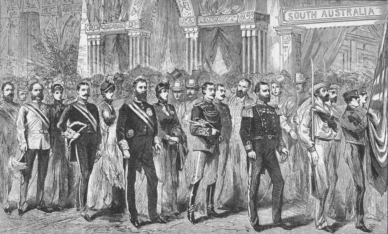Průvod guvernérů Austrálie na výstavě v Melbourne v roce 1888 1908 od Unbekannt