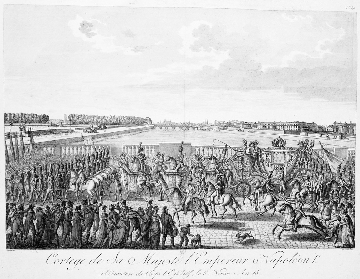 Průvod Veličenstva císaře Napoleona 1., ročník 13, c1800-1820 od Unbekannt