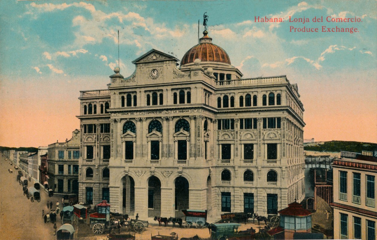 Produce Exchange, Havana, Kuba, c1916 od Unbekannt