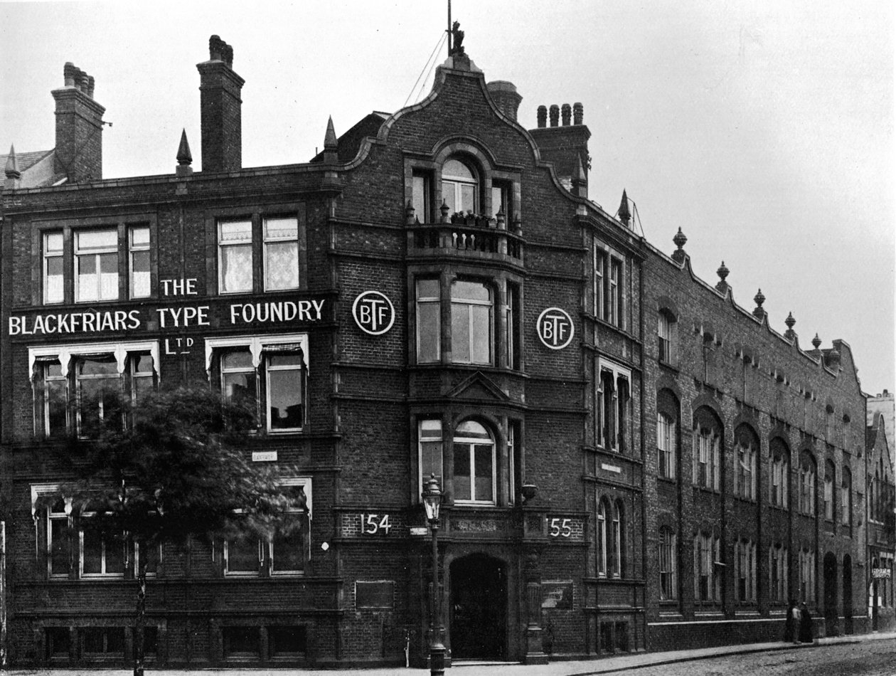 Pokrok v typování – The Blackfriars Type Foundry, 1909. od Unbekannt