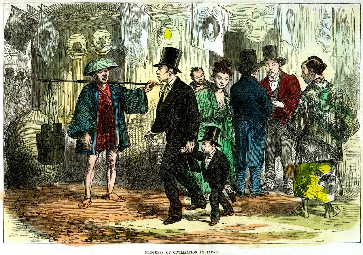 Pokrok civilizace v Japonsku, 1875 od Unbekannt