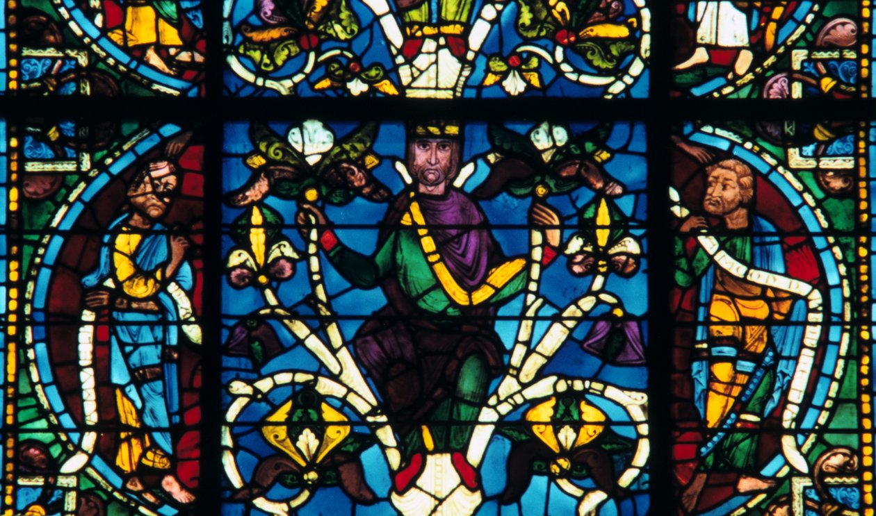 Prorok, barevné sklo, katedrála v Chartres, Francie, 1145-1155 od Unbekannt