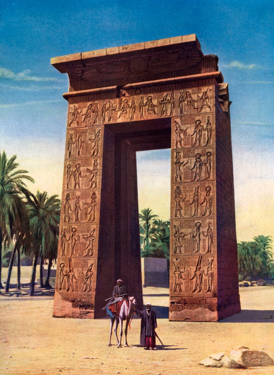 Propylon třetího Ptolemaia v Karnaku, Egypt, 1933-1934 od Unbekannt