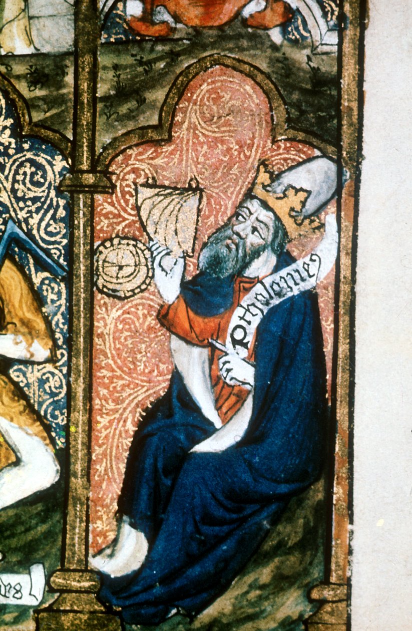 Ptolemaios Claudius z Ptolemaia c90-158, alexandrijský řecký astronom a geograf od Unbekannt