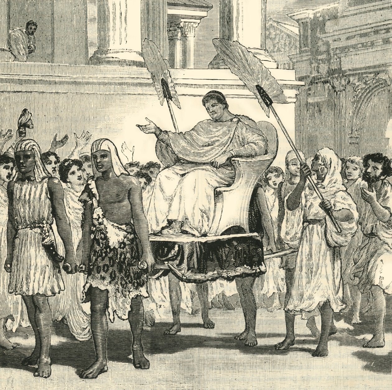 Veřejná radost z obnovy Pompeia, 1890. od Unbekannt