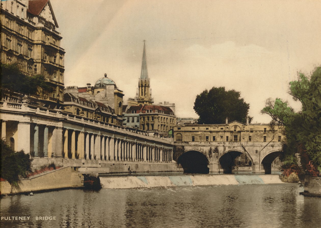 Pulteney Bridge, Bath, Somerset, c1925 od Unbekannt