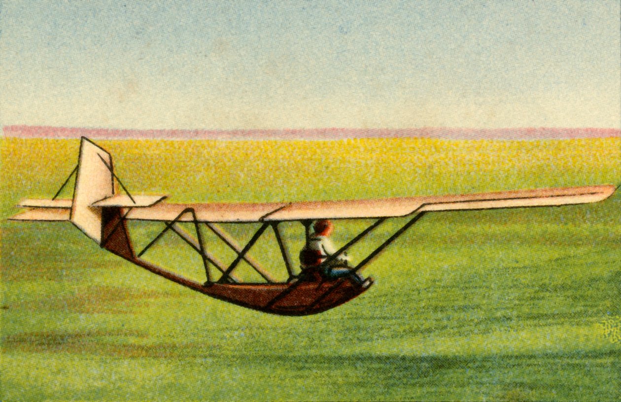 Žák v Zöglingu na výcvikovém kluzáku na plachtařské škole Rhön-Rossitten Society, Německo, 1932. od Unbekannt