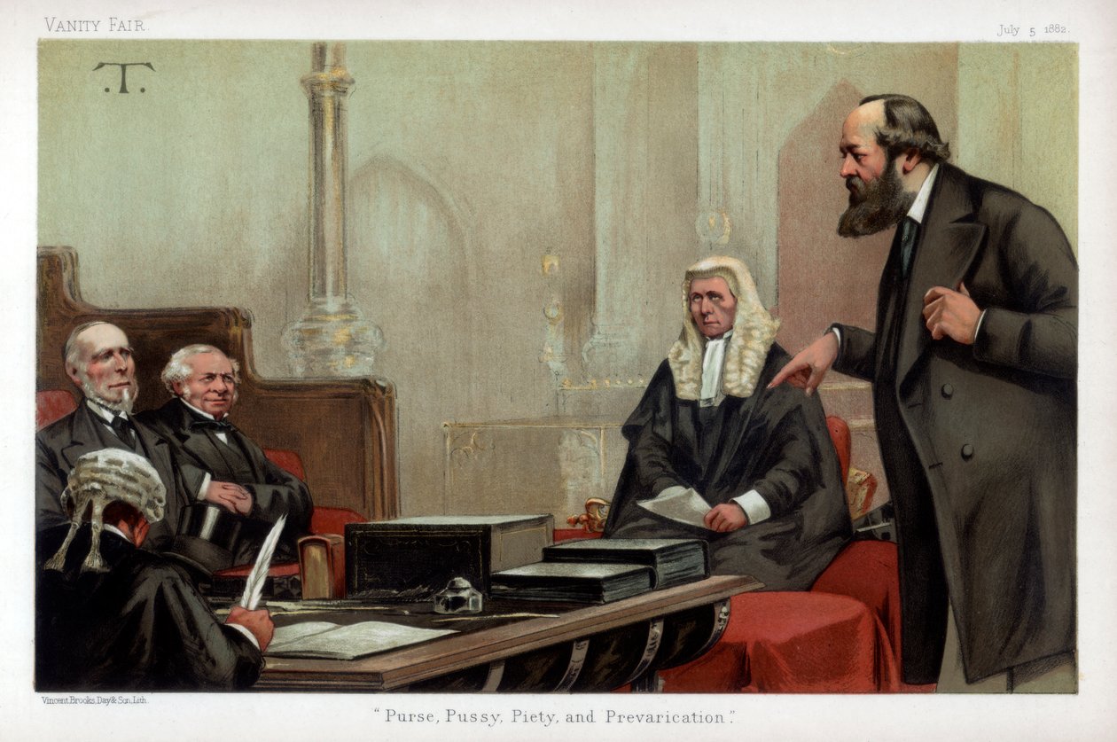 Peněženka, kočička, piety a prevarication, 1882 od Unbekannt