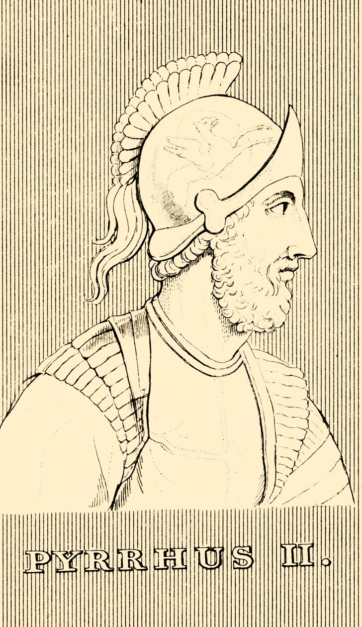 Pyrrhus II, fl 242-237 př.nl, 1830. od Unbekannt