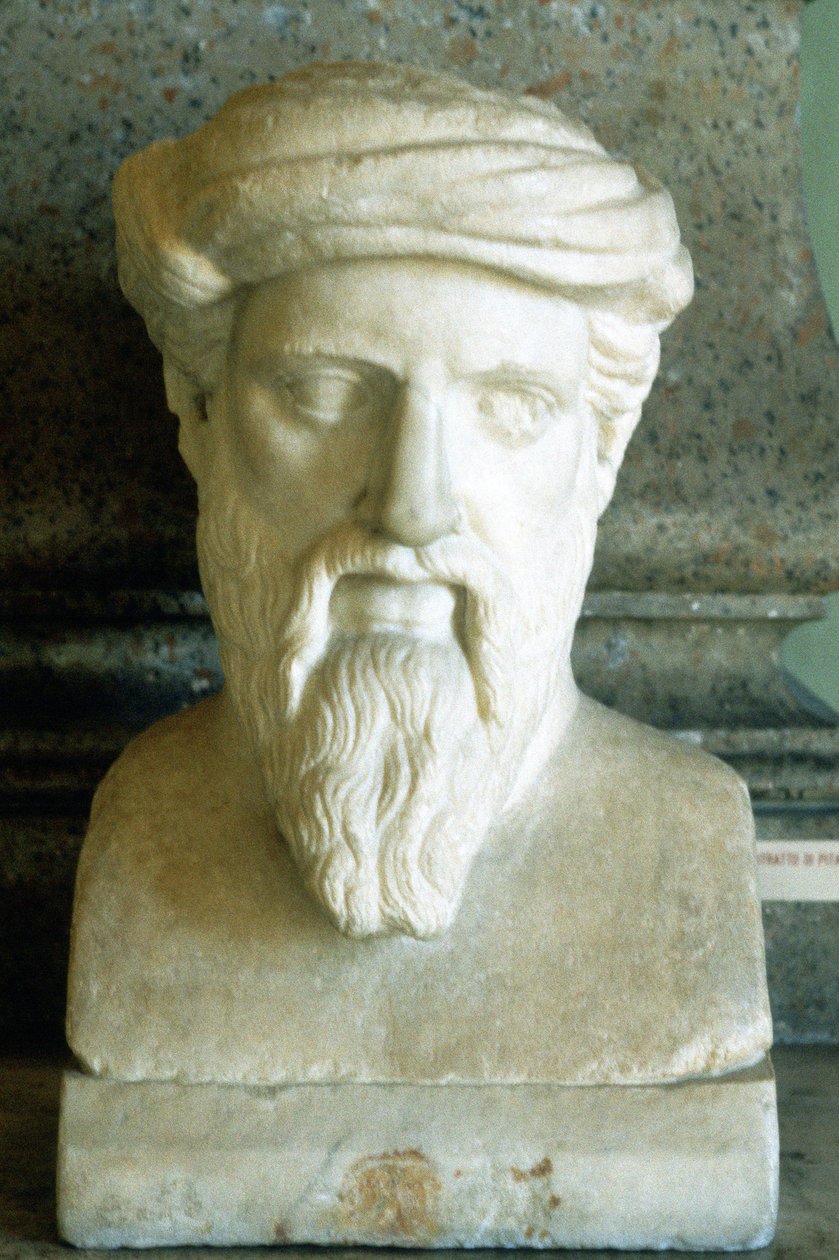 Pythagoras, starověký řecký matematik a filozof, 6. století před naším letopočtem od Unbekannt