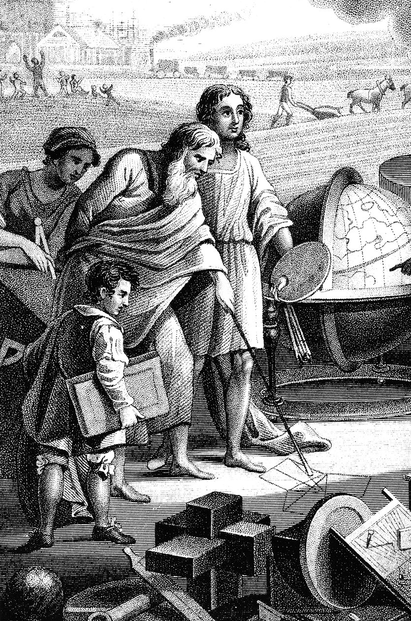 Pythagoras, starověký řecký matematik a filozof, 6. století před naším letopočtem 1833 od Unbekannt