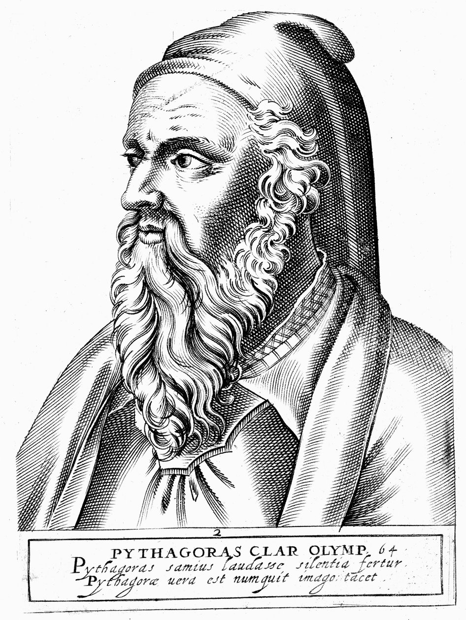 Pythagoras c560 - 480 př.nl, řecký filozof a vědec od Unbekannt