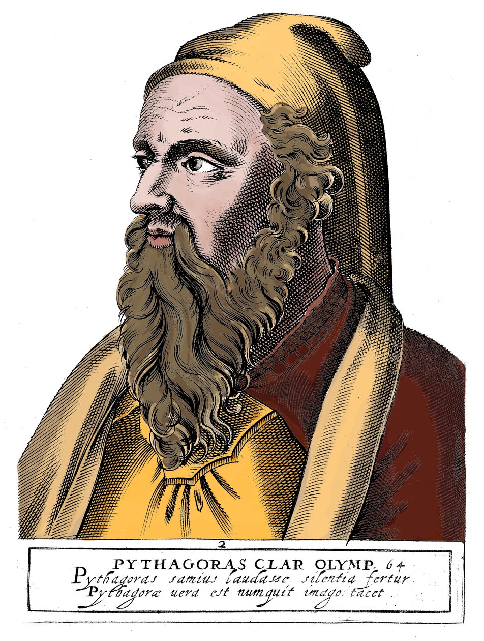 Pythagoras c560 - 480 př. n. l., řecký filozof a vědec od Unbekannt