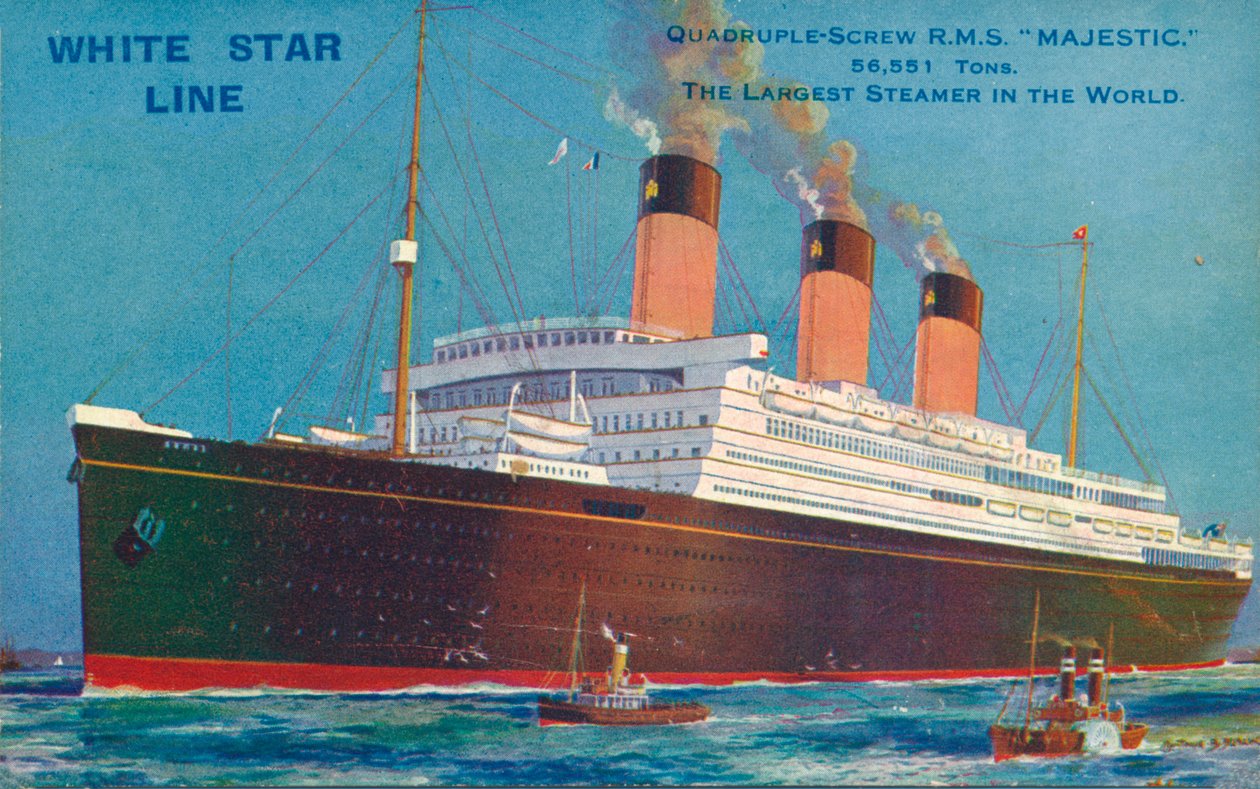 Quadruple-Screw R.M.S Majestic of the White Star Line, 20. léta 20. století od Unbekannt