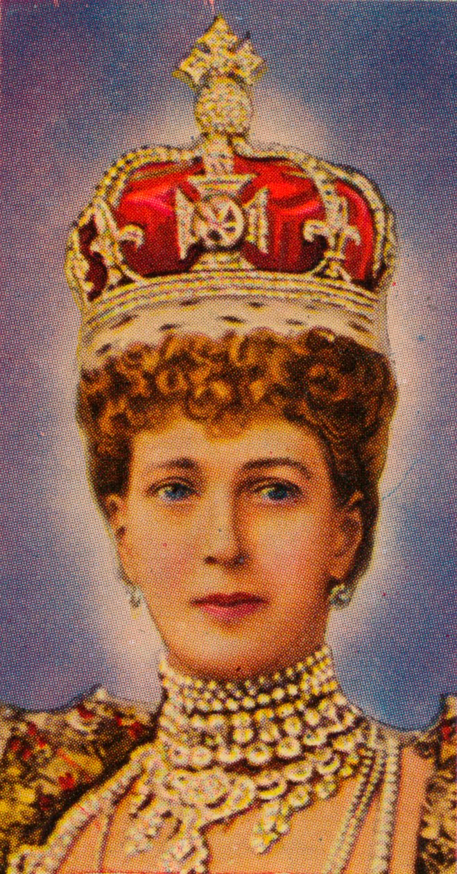 Královna Alexandra, choť krále Edwarda VII., při její korunovaci, 1902 1935 od Unbekannt