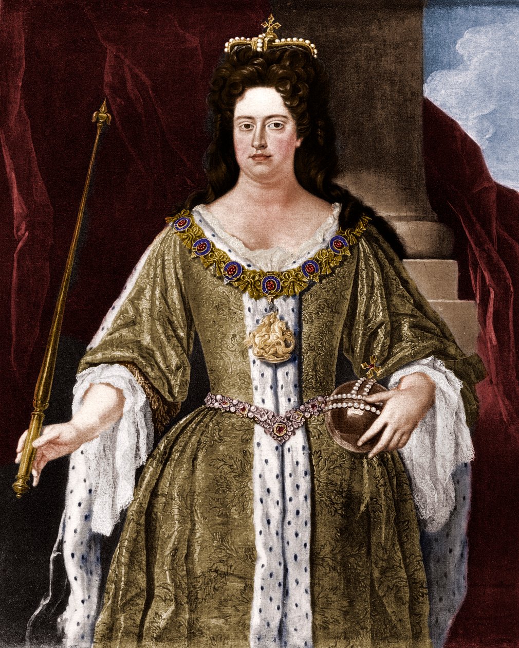 Královna Anna, c1702 1906. od Unbekannt