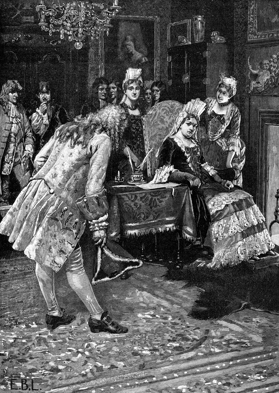 Královna Anna přijímá vévodu z Marlborough, 19. století od Unbekannt