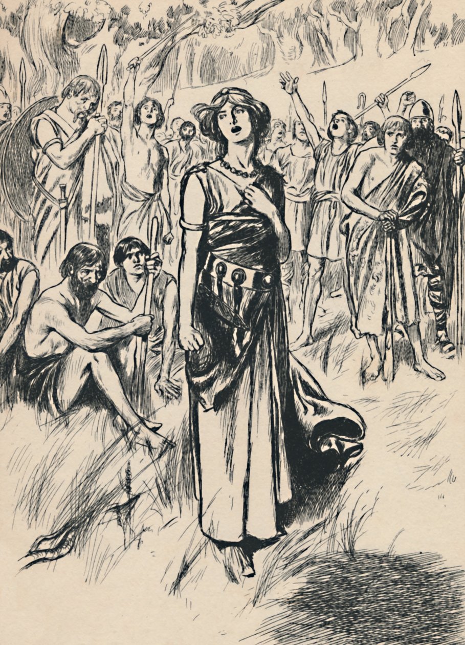 Královna Boadicea a její vojáci, c1907 od Unbekannt