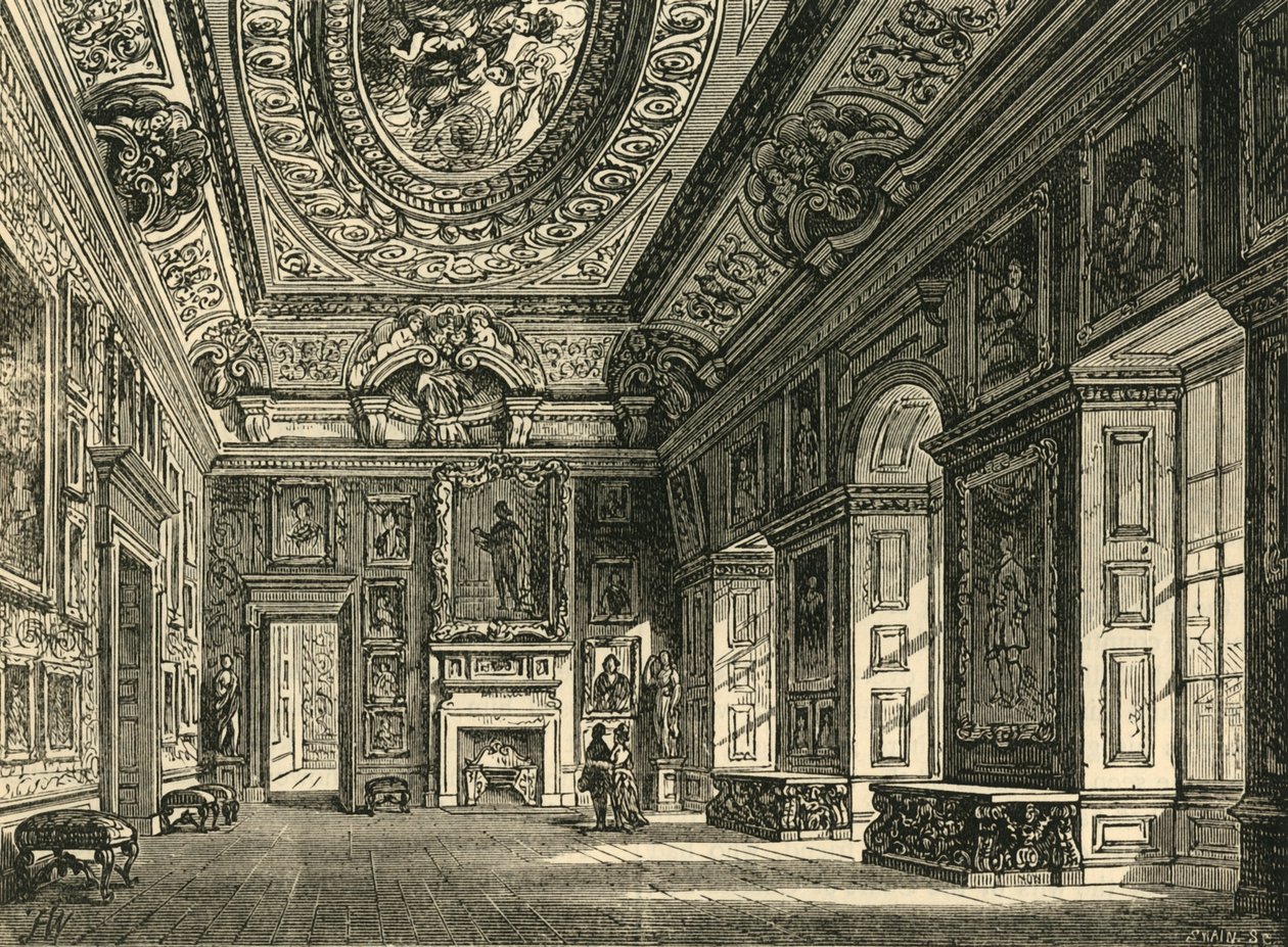 Přijímací pokoj královny Karolíny, Kensingtonský palác, c1876. od Unbekannt
