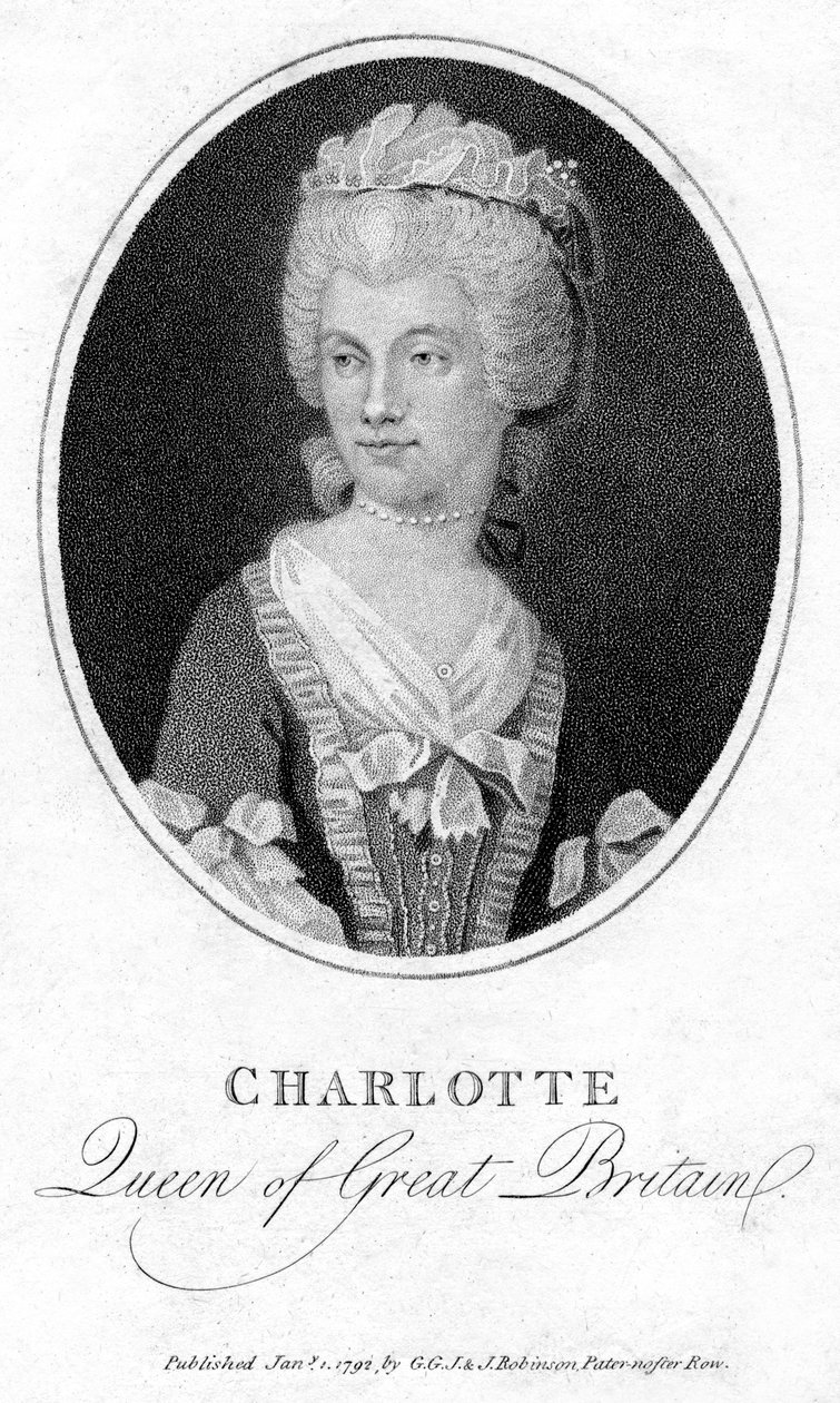 Queen Charlotte, královna choť George III, 1792 od Unbekannt