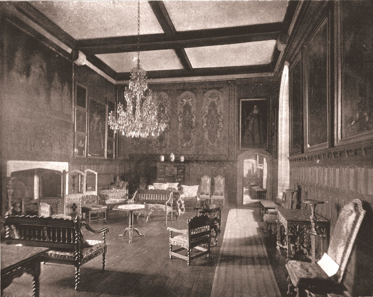 Pokoj královny Alžběty v Penshurst Place, Kent, 1894. od Unbekannt