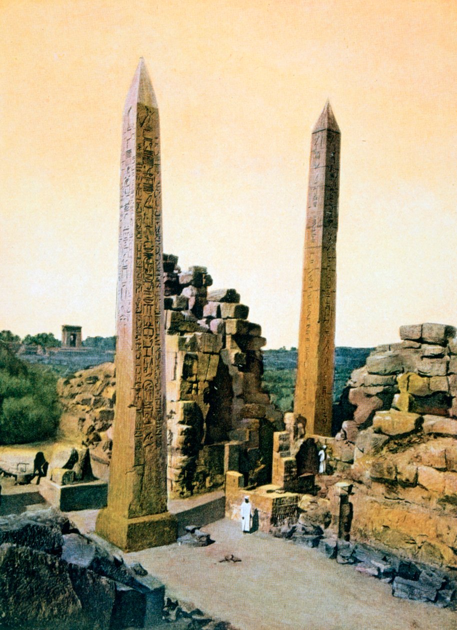 Obelisk královny Hatšepsut, Amonův chrám, Karnak, Luxor, Egypt, 20. století od Unbekannt