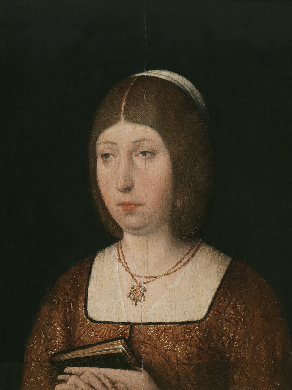 královna Isabella I. Kastilská, c. 1490 od Unbekannt